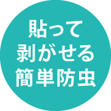 貼って剥がせる簡単防虫